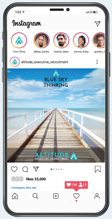Altitude Instagram Blue Sky Thinking Phone Demo