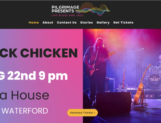 Pilgrimage Presents website and digital marketing project